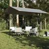 vidaXL Bâche de camping gris et orange 400x294 cm imperméable