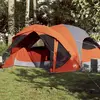 vidaXL Tente de cabine familiale 6 personnes gris orange imperméable