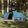 vidaXL Tente familiale à dôme 9 personnes bleu imperméable