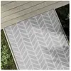 Tapis d'extérieur Gris 120x180 cm pp Vidaxl Light grey and white