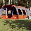 vidaXL Tente de camping tunnel 8 personnes gris imperméable