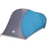 vidaXL Tente de camping à dôme 4 personnes bleu imperméable