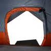 vidaXL Vidaxl Tente De Camping À Dôme 4 Personnes Gris Et Orange Imperméable