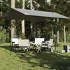 vidaXL Bâche de camping gris et orange 400x294 cm imperméable