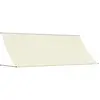 vidaXL Auvent rétractable crème 350x150 m tissu et acier