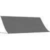 vidaXL Auvent rétractable anthracite 350x150 m tissu et acier