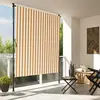 vidaXL Store roulant d'extérieur orange et blanc 200x270cm tissu acier