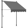 vidaXL Auvent rétractable anthracite 150x150 m tissu et acier