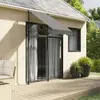 vidaXL Auvent rétractable anthracite 100x150 m tissu et acier