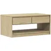 vidaXL Table basse SAUDA chêne 99x55x45 cm bois de pin massif