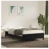 vidaXL Cadre de lit noir 120x190 cm velours