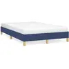 vidaXL Cadre de lit bleu 120x190 cm tissu
