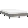 vidaXL Cadre de lit gris clair 120x190 cm velours