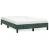 vidaXL Cadre de lit vert foncé 120x190 cm velours