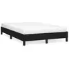 vidaXL Cadre de lit noir 120x190 cm tissu
