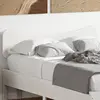 vidaXL Tête de lit blanc 135 cm bois massif de pin