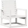 vidaXL Chaise de jardin blanc 57,5x63x76 cm bois de pin massif