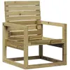 vidaXL Chaise de jardin 57,5x63x76 cm bois de pin imprégné