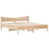 vidaXL Cadre de lit avec tête de lit 200x200 cm Bois de pin massif
