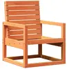 vidaXL Chaise de jardin cire marron 57,5x63x76 cm bois de pin massif