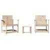 vidaXL Salon de jardin 3 pcs bois massif de pin