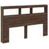 vidaXL Armoire tête de lit avec LED chêne marron 160x17x102 cm