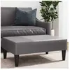 vidaXL Repose-pied gris 77x55x31 cm similicuir