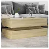 vidaXL Table basse avec lumières LED chêne sonoma 90x50x40 cm