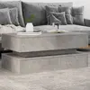 Non communiqué vidaXL Table basse avec lumières LED gris béton 90x50x40 cm