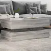 vidaXL Table basse avec lumières LED gris sonoma 90x50x40 cm