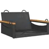 vidaXL Balancelle noir 63x62x40 cm résine tressée