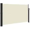 vidaXL Auvent latéral rétractable crème 120x300 cm