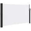 vidaXL Auvent latéral rétractable blanc 120x300 cm