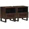 vidaXL Tables de chevet 2 pcs 40x33x46 cm Bois de manguier solide