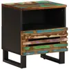 vidaXL Table de chevet 40x33x46 cm Bois massif de récupération