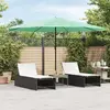 vidaXL Vidaxl Parasol De Jardin Avec Mât En Acier Vert 388x388x248 Cm