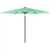 vidaXL Parasol de jardin avec mât en acier vert 288x288x225 cm