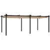 vidaXL Tonnelle de jardin avec toit rétractable taupe 3x6 m aluminium