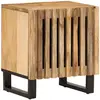 vidaXL Table de chevet 40x33x46 cm bois de manguier massif brut