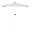vidaXL Parasol de jardin avec mât en acier blanc 300x200x250 cm