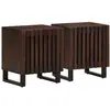 vidaXL Tables de chevet 2 pcs 40x33x46 cm Bois de manguier solide