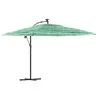 vidaXL Parasol de jardin avec mât en acier vert 290x290x238 cm