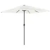 vidaXL Parasol de jardin avec mât en acier blanc 248x248x248 cm