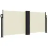 vidaXL Auvent latéral rétractable crème 100x1000 cm