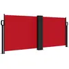 vidaXL Auvent latéral rétractable rouge 100x1000 cm