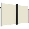 vidaXL Auvent latéral rétractable crème 200x600 cm
