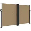 vidaXL Auvent latéral rétractable taupe 140x600 cm