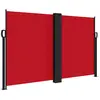 vidaXL Auvent latéral rétractable rouge 140x600 cm