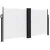 vidaXL Auvent latéral rétractable blanc 120x600 cm