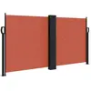 vidaXL Auvent latéral rétractable terre cuite 120x600 cm